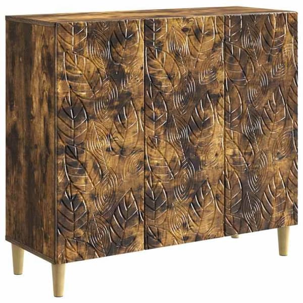 Maison Exclusive - Buffet Røget Eg 89 x 34,5 x 80 cm Ingeniørtræ