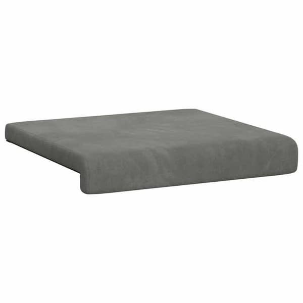 Maison Exclusive - Bænkpude 4 stk. Mørkegrå Velour Dybde 35 cm