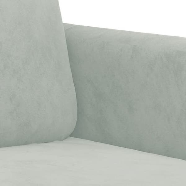 Maison Exclusive - Sæt af 2 sofaer med lysegrå velourpuder