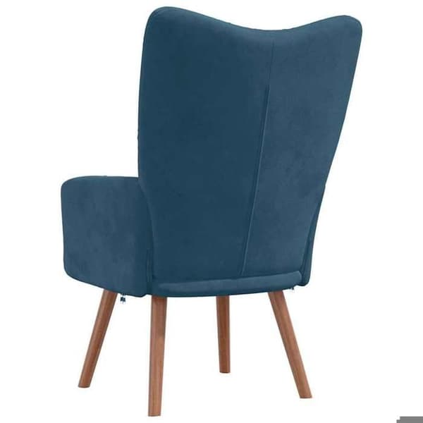 Maison Exclusive - Avkopplingsstol Blå Sammet Blå (sammet)