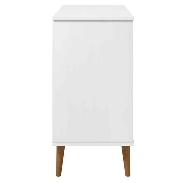Maison Exclusive - Buffé MOLDE Vit 90x40x80 cm Massivt furu