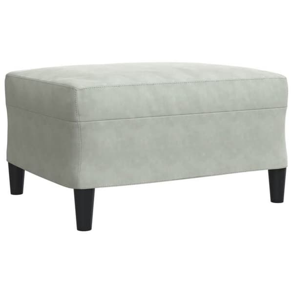 Maison Exclusive - Sæt af 3 sofaer med puder Lys grå Velour
