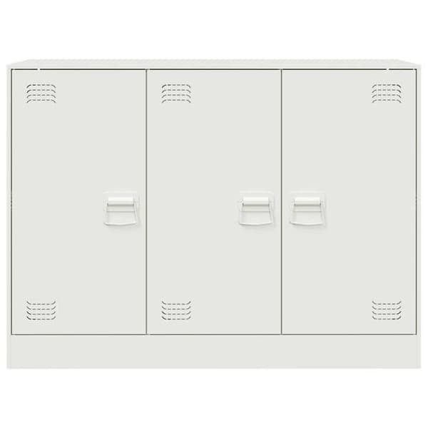 Maison Exclusive - Valkoinen buffet 99x39x73 cm teräs Vit