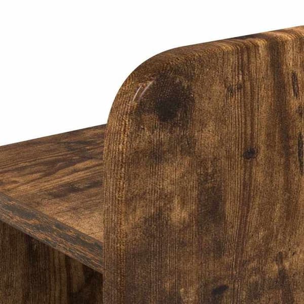 Maison Exclusive - Sängram med förvaring Rökt ek 90 x 190 cm