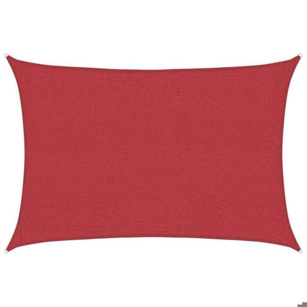 Solseng - EKSKLUSIV HUS - 4x5 m - 160 g/m² - PEHD behandlet mod UV - Rektangulær Röd