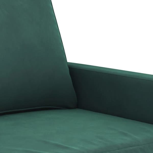Maison Exclusive - Sæt af 4 sofaer med mørkegrønne velourpuder