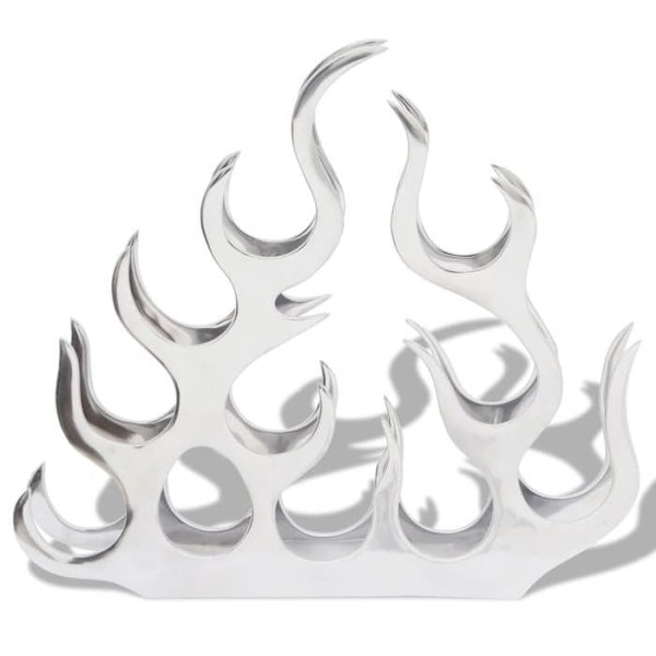 Flaskställ - Exklusivt Hem - 11 flaskor - Polerat silveraluminium - Nutida Silver
