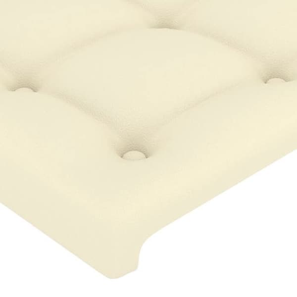 Maison Exclusive - Hovedgærde Creme 144x5x118/128 cm Simililæder Grädde