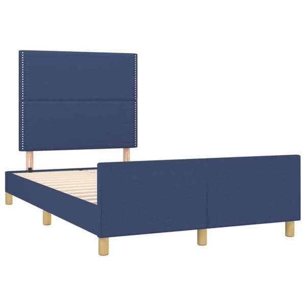Maison Exclusive - Sengestel uden madras blå 120x200 cm stof