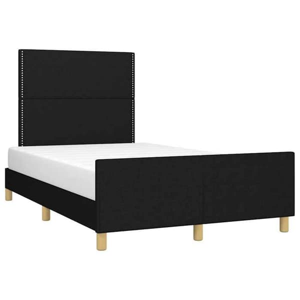 Maison Exclusive - Sengestel uden madras sort 120x200 cm stof