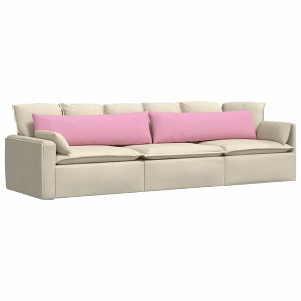 Maison Exclusive - Soffkuddar 2 st tyg Rosa 145 x 40 cm Ros