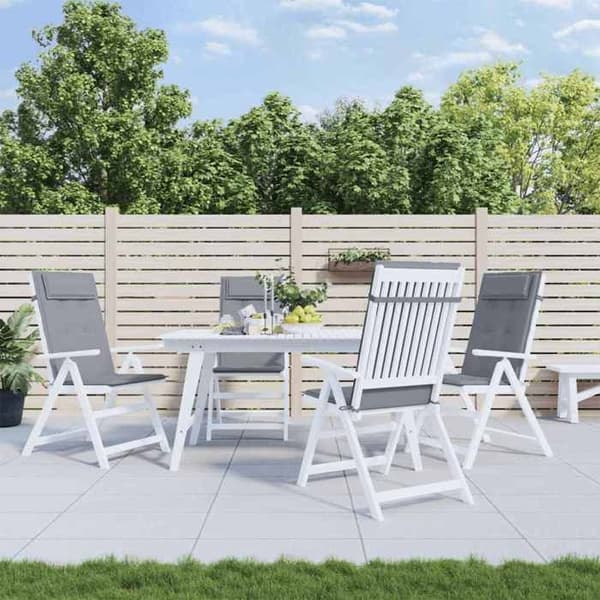 Maison Exclusive - Stolar med hög rygg, 6-pack, grått Oxford-tyg grå