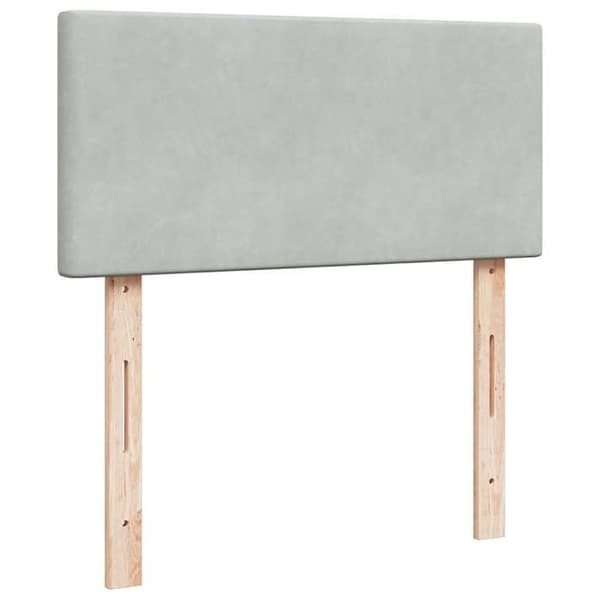 Maison Exclusive - Sängyn lamellipohja ja Harmaa 80x200 cm Sametti