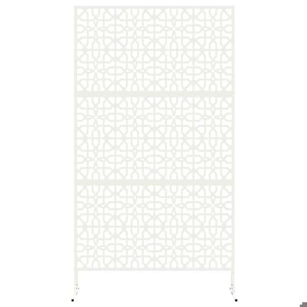 Maison Exclusive - Integritetsskärm 100 x 50 x 180 cm Vit Stål