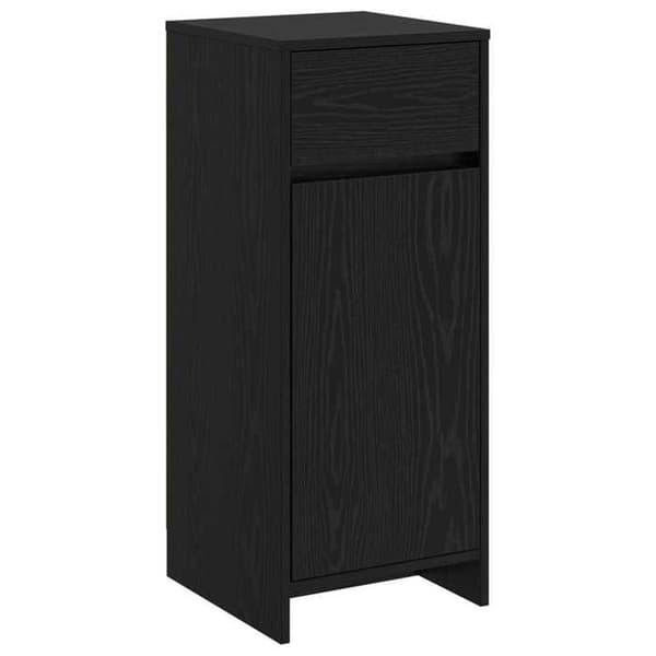 Maison Exclusive - Badeværelsesskab Sort eg 35 x 36,5 x 85 cm