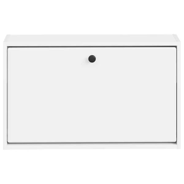 Maison Exclusive - Väggmonterad skohylla BREDA 71 x 17 x 43 cm Vit Vit