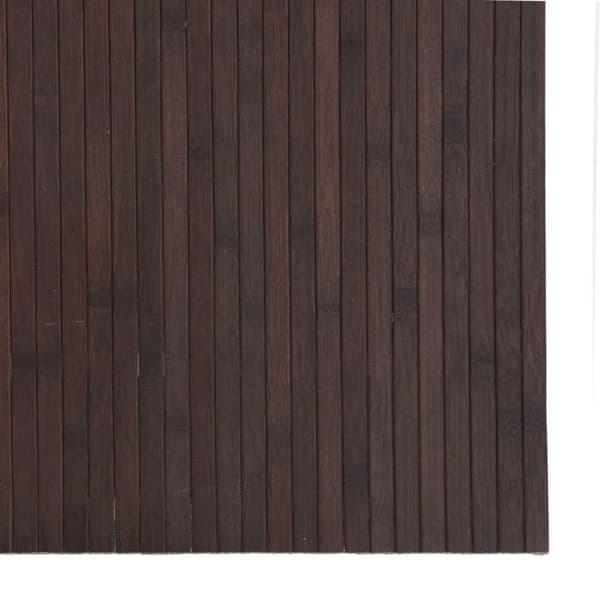 Maison Exclusive - Mörkbrun rektangulär matta 80x100 cm bambu