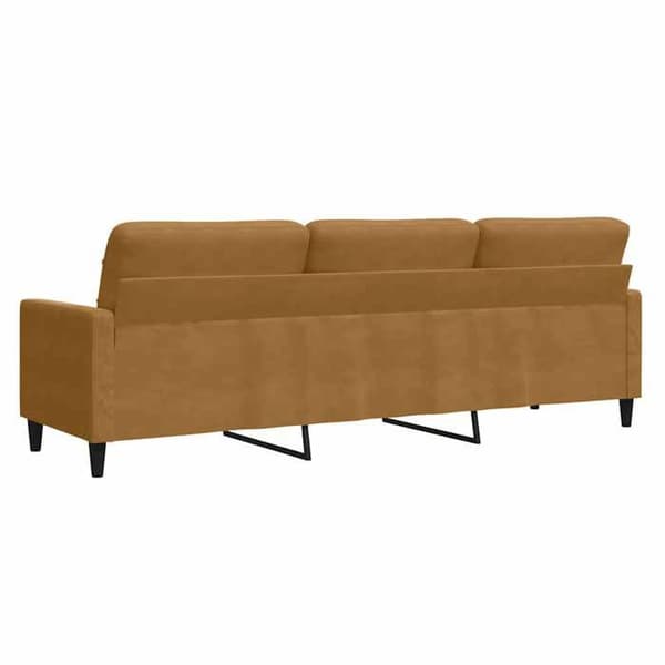 Maison Exclusive - 3-paikkainen ruskea sohva 210 cm samettia