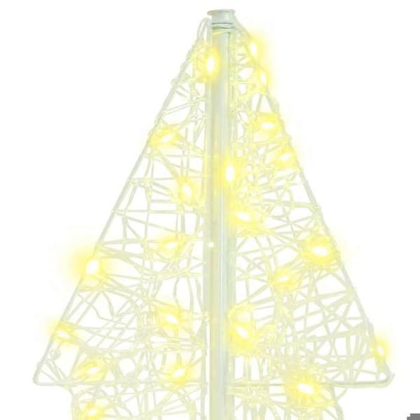 Maison Exclusive - Julgran 160 LED Varm vit 150 cm Akryl Vit varm