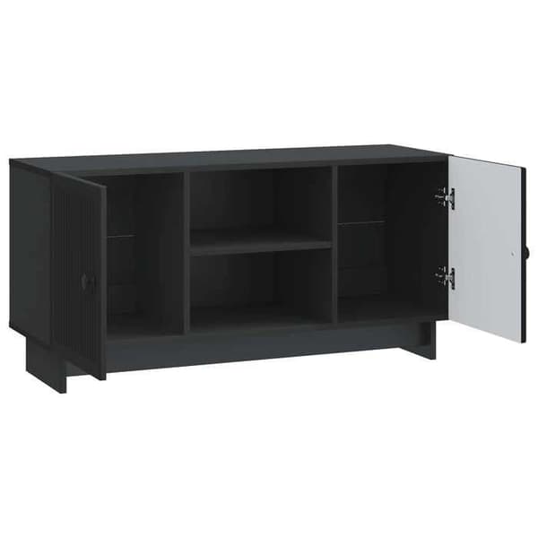 Maison Exclusive - TV-møbel 102 x 34,5 x 50 cm Sort Ingeniørtræ
