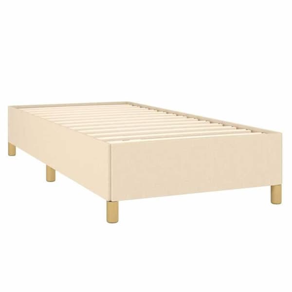 Maison Exclusive - Sengestel uden madras creme 100x200 cm stof