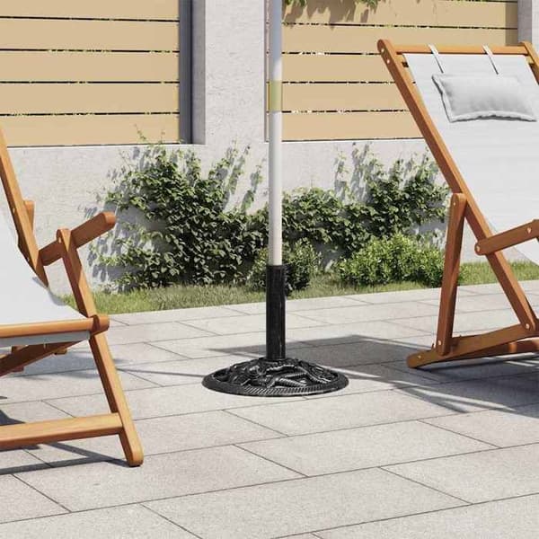 Maison Exclusive - Sort parasolfod 40x40x32 cm Gussejern