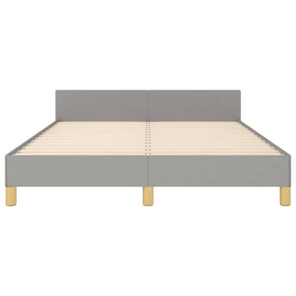 Maison Exclusive - Sengebund uden madras lys grå 140x190 cm stof