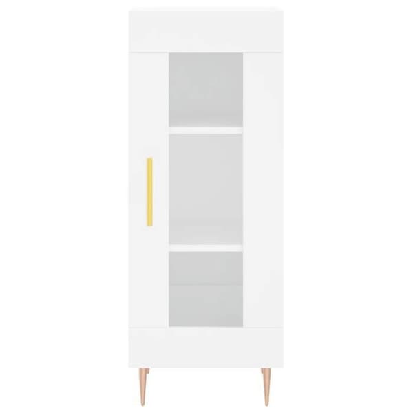 Maison Exclusive - Hvidt buffet 34,5x34x90 cm ingeniørtræ