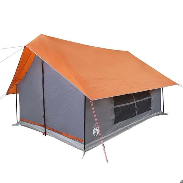 Maison Exclusive - Campingtelt til 5 personer grå og orange vandtæt