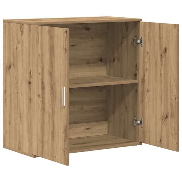 Buffet - EKSKLUSIVT HUS - Håndlavet eg - Ingeniørtræ - 79x38x80 cm - 2 døre