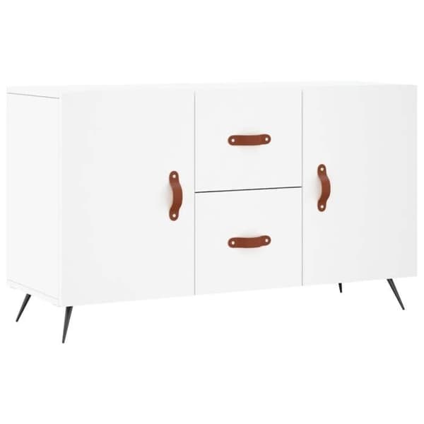Maison Exclusive - Vit buffé 100x36x60 cm ingenjörsträ