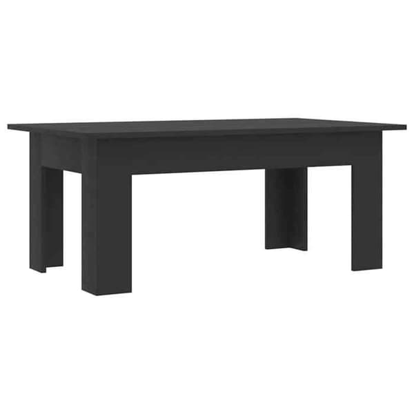 Maison Exclusive - Sort sofabord 100x60x42 cm Ingeniørtræ