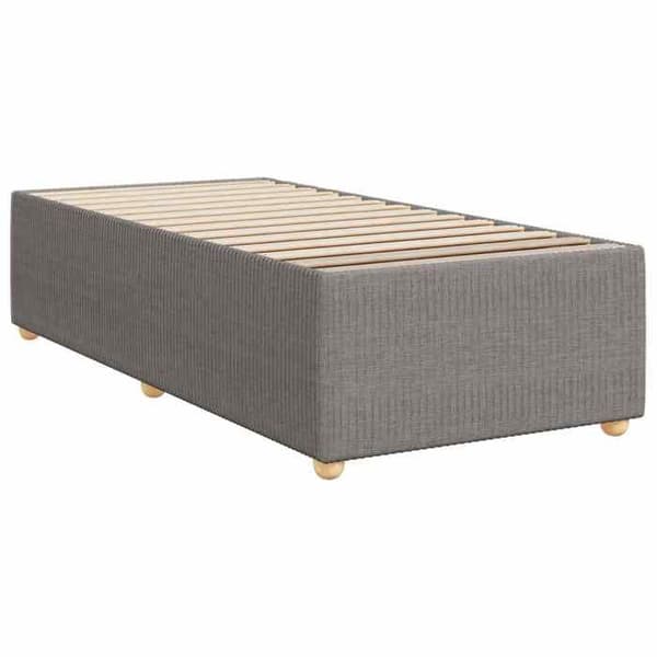 Maison Exclusive - Boxspring säng med madrass Taupe 90 x 200 cm Tyg