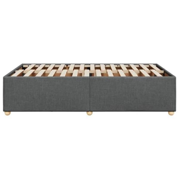 Maison Exclusive - Sängram utan madrass mörkgrå 120x200 cm tyg Mörkgrå