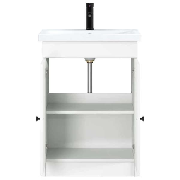 Maison Exclusive - Badmöbelset Vit 56 x 37,5 x 81 cm