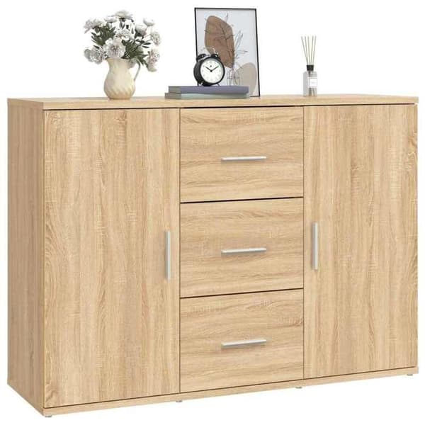 Maison Exclusive - Buffet i sonoma eg 91x29,5x65 cm i ingeniørtræ