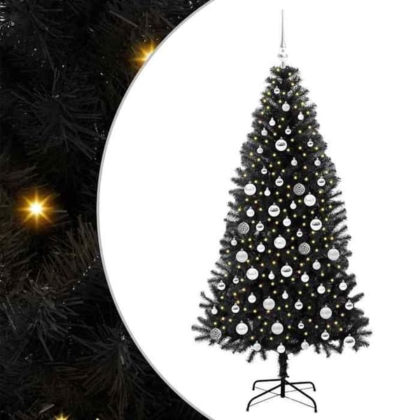Maison Exclusive - Sort Juletræ 180 cm PVC Svart