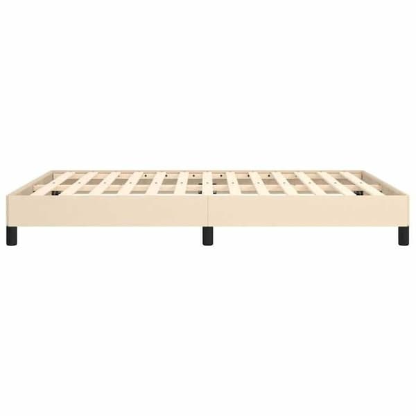 Maison Exclusive - Sengestel uden madras creme 140x190 cm stof