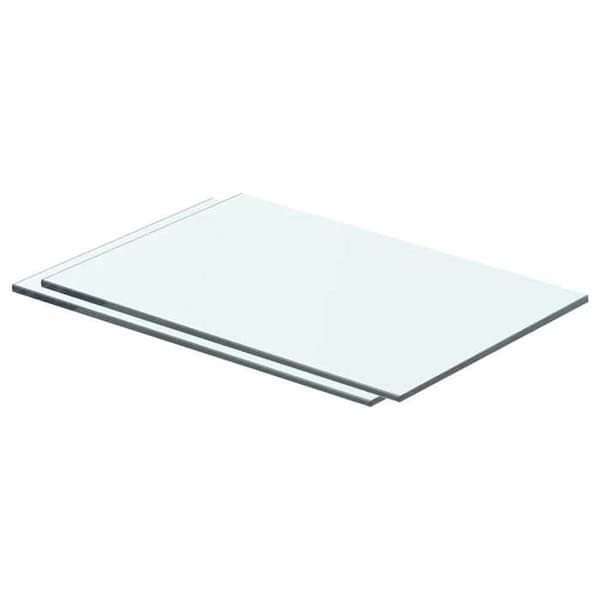 Maison Exclusive - Hyldepaneler 2 stk Glas Transparent 40 x 20 cm