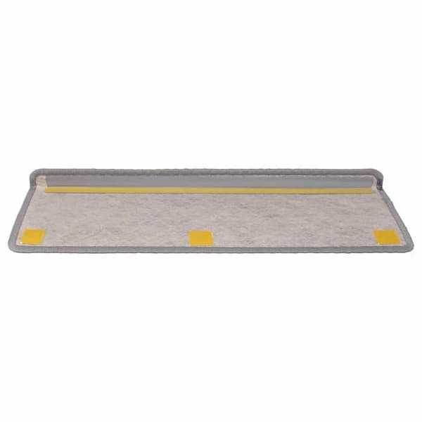 Maison Exclusive - Selvklæbende trappetæpper 30 stk 65x21x4 cm sølv