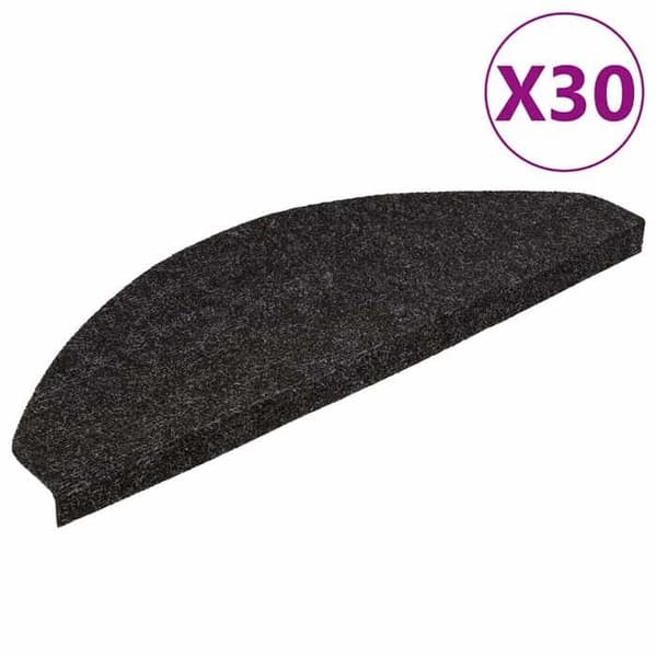 Maison Exclusive - Selvklebende trappetæpper 30 stk antracit 65x22,5x3,5 cm