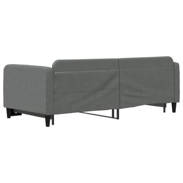 Maison Exclusive - Dagbädd med utdragssäng utan madrass mörkgrå 90x190 cm mörkgrå