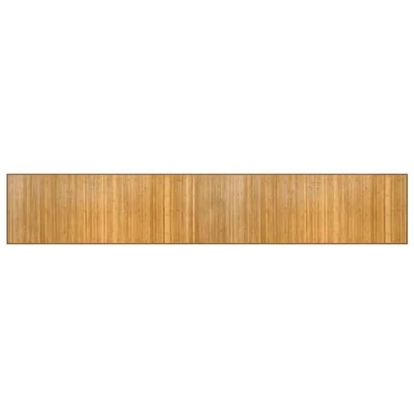 Maison Exclusive - Naturlig rektangulær tæppe 70x400 cm bambus Neutrala tonar