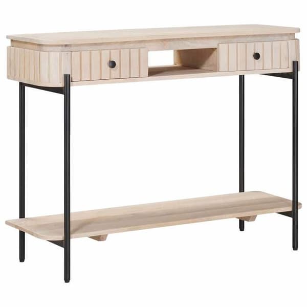Maison Exclusive - Håndlavet sidebord Hvid 100 x 30 x 76 cm