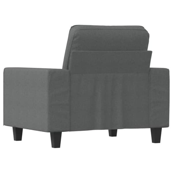 Maison Exclusive - Tummanharmaa nojatuoli 60 cm Kangas