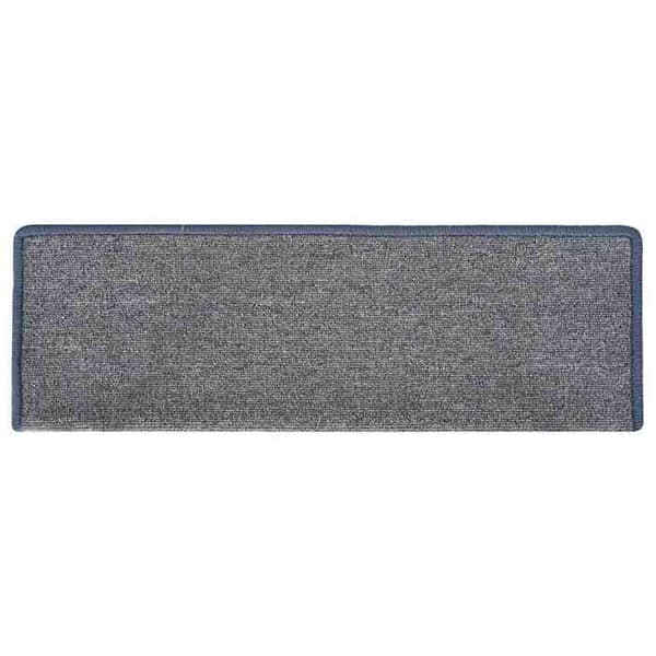 Maison Exclusive - Trappmatta 30 delar 65 x 21 x 4 cm Ljusgrå och blå Rektangulär kant