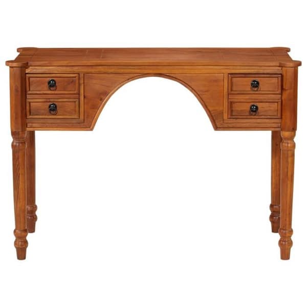 Maison Exclusive - Kontor med skuffer 110x50x76 cm solid akacietræ Ytbehandling honung