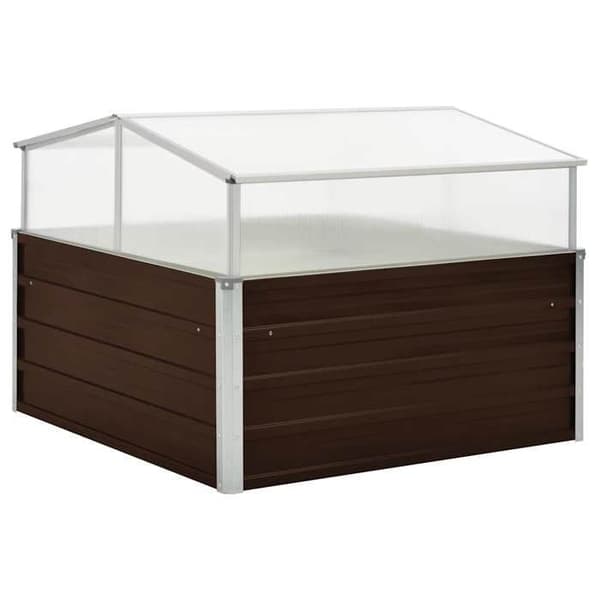 Maison Exclusive - Serre Marron 100 x 100 x 85 cm Galvaniserat stål
