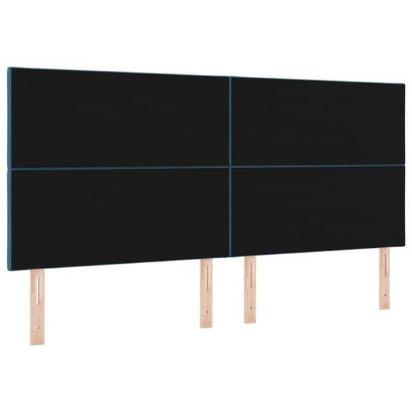 Maison Exclusive - Mörkblå sänggavel 200 cm Sammet