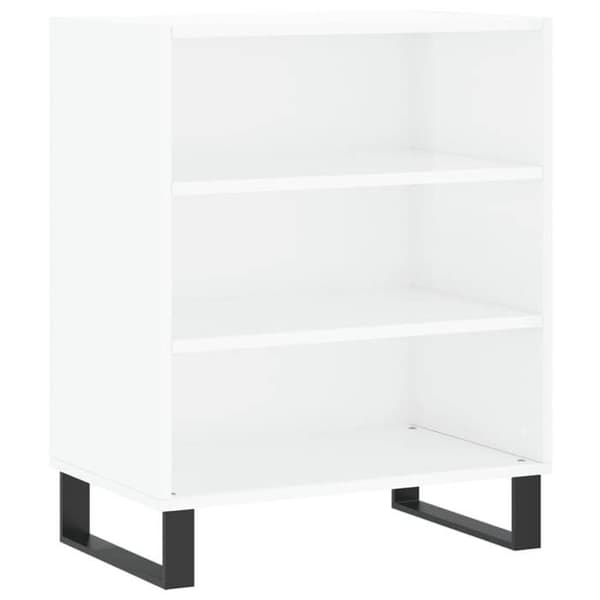 Maison Exclusive - Buffé vit glänsande 57x35x70 cm ingenjörsträ